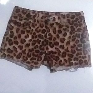 Justice Cheetah Print Shorts